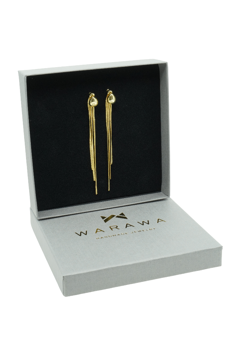 Ohrstecker Angel Hair - 18 Karat vergoldet