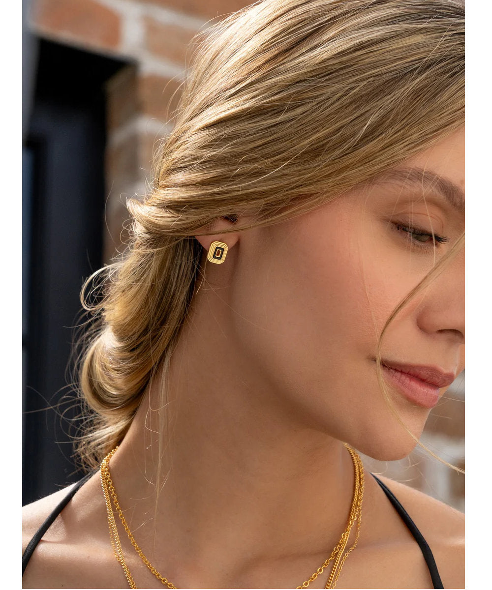 Ohrstecker Karen Bronze 24K vergoldet