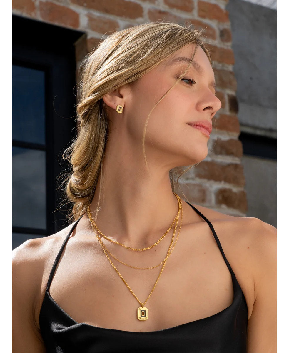 Layer Halskette Karen Bronze 24K vergoldet