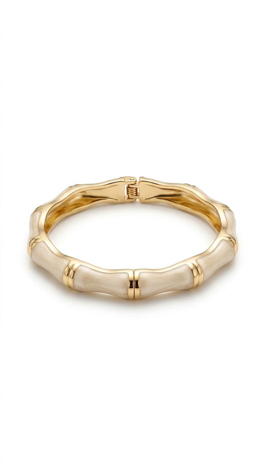 Armband / Armreif white 18 Karat vergoldet