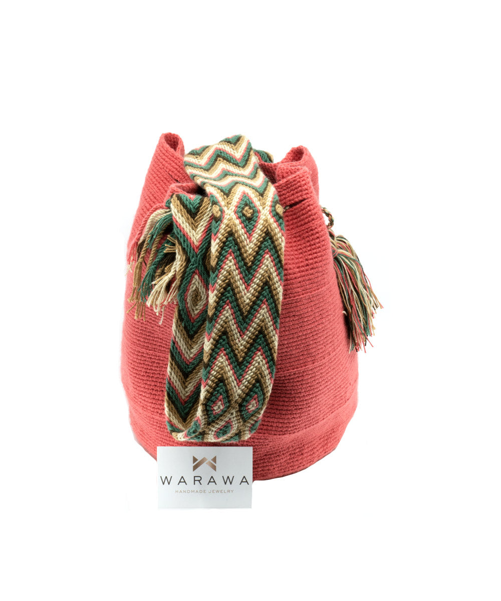 Boho Bag Wayuu unique Rosa