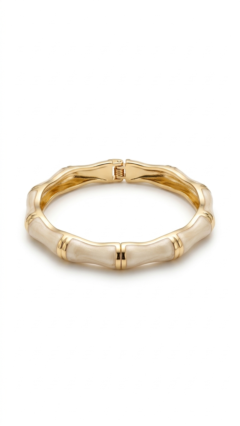 Armband / Armreif white 18 Karat vergoldet