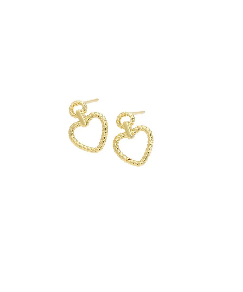 Ohrstecker Gold Filled 18K vergoldet Love