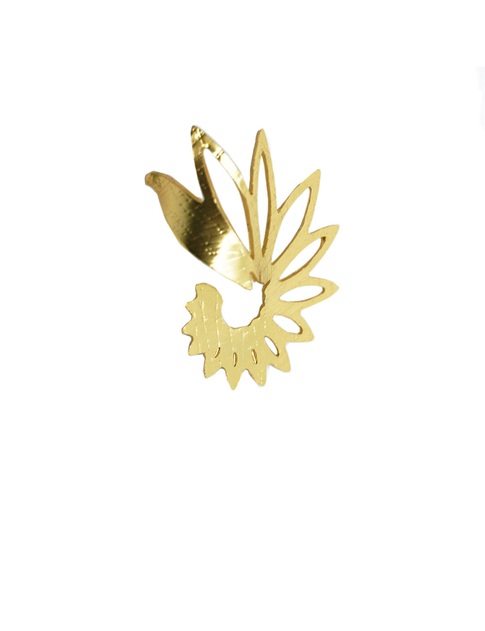 Ear Cuff Leaves 24 Karat vergoldet