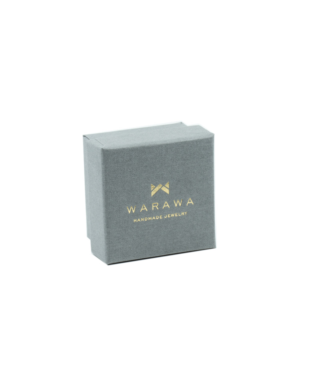 Ohrstecker Seashell 18K Matt Gold vergoldet mit Perlen